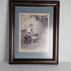 Daniel Hernandez 'Mes Colombes' Pro Framed Print 14"x11" Wall Art Home Decor